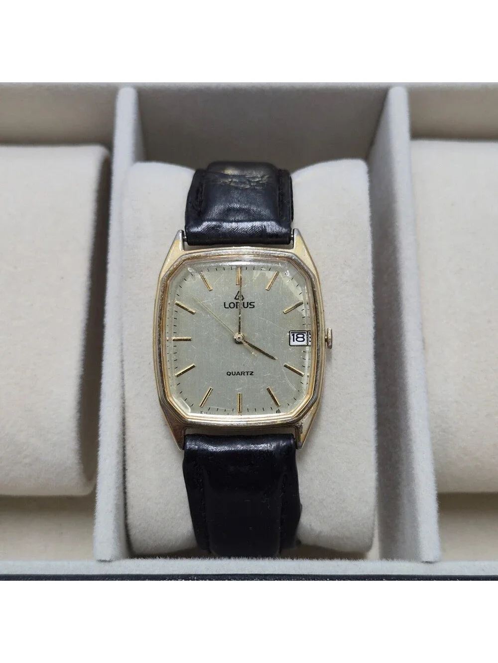 Lorus Quartz Gold Tone Date Just Watch